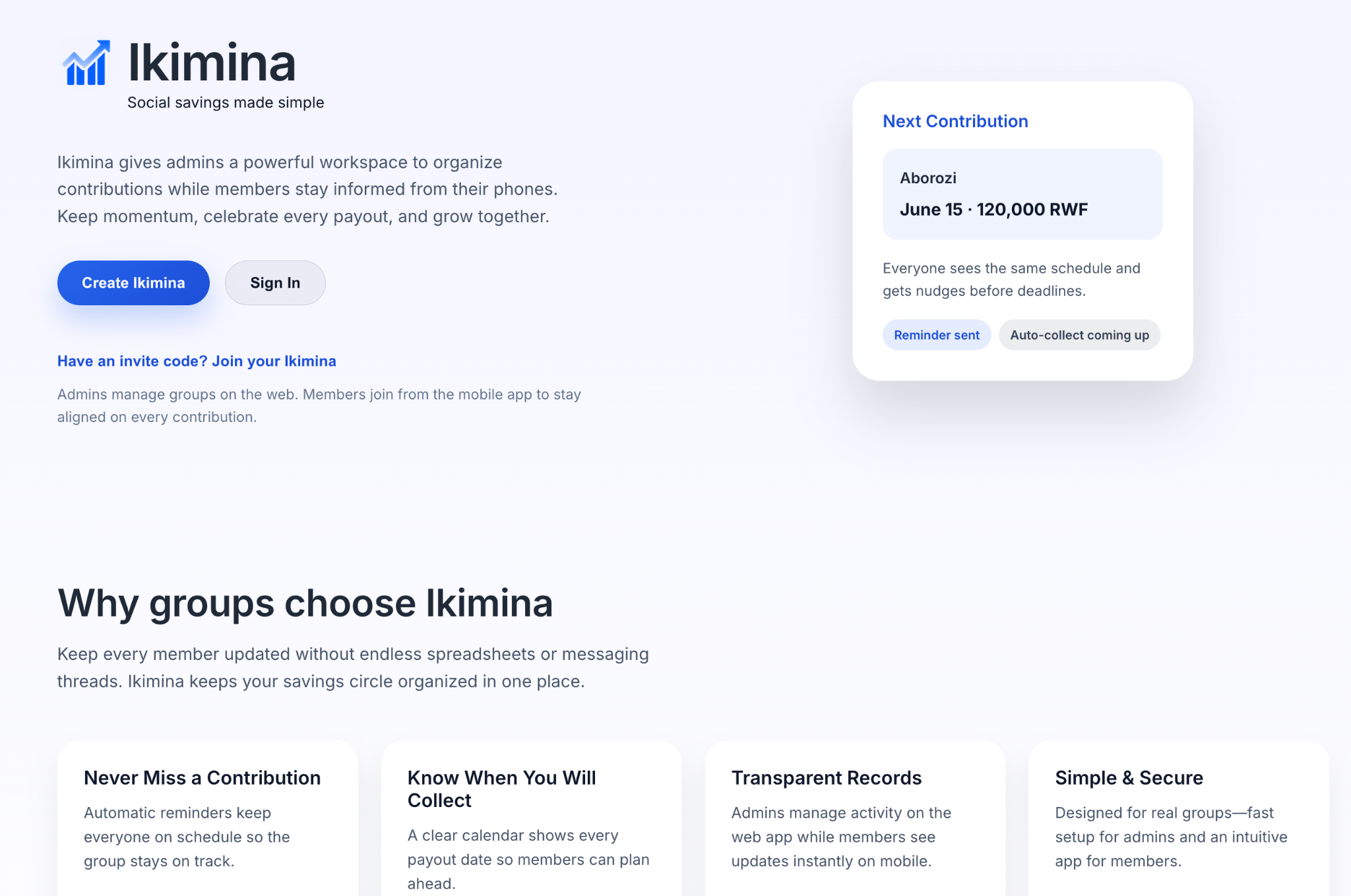 Ikimina - Social Savings Platform